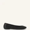 Ballerina Flat i läder Ballerina Flat i läder