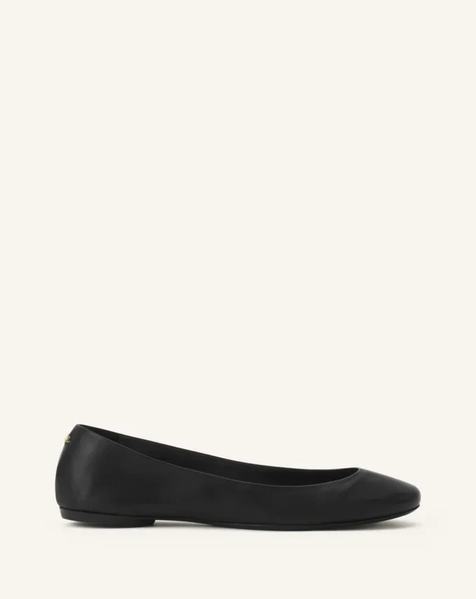 Ballerina Flat i läder Ballerina Flat i läder