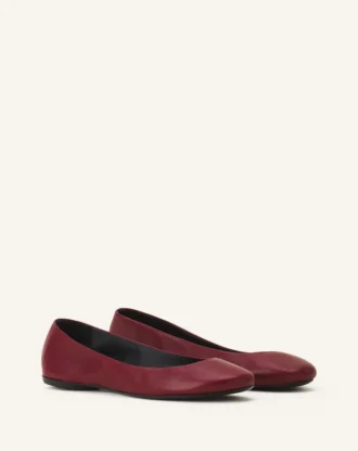 Ballerina Flat i läder