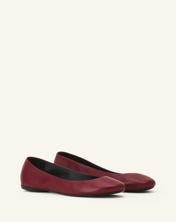 Ballerina Flat i läder Ballerina Flat i läder