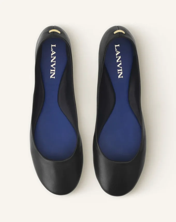 Ballerina Flat i läder Ballerina Flat i läder