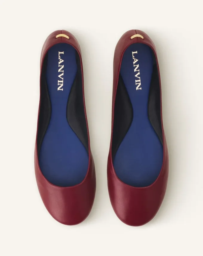 Ballerina Flat i läder Ballerina Flat i läder