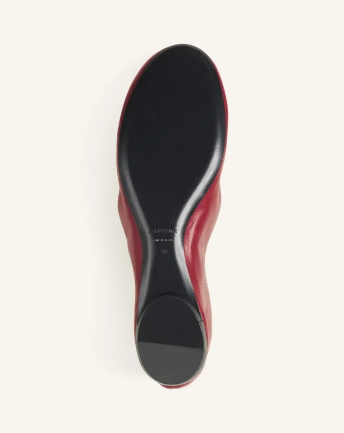 Ballerina Flat i läder Ballerina Flat i läder