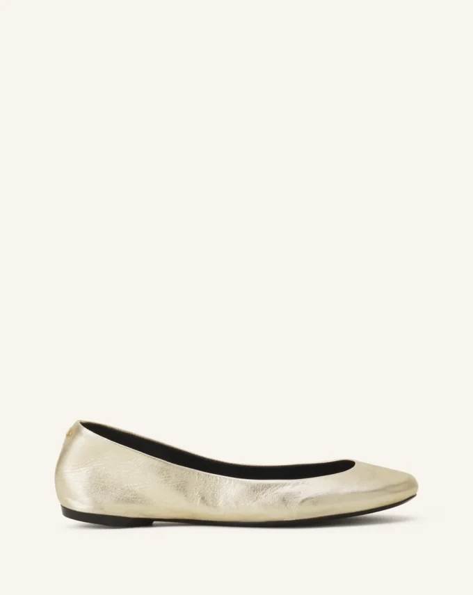 Ballerina Flat i metallicläder Ballerina Flat i metallicläder