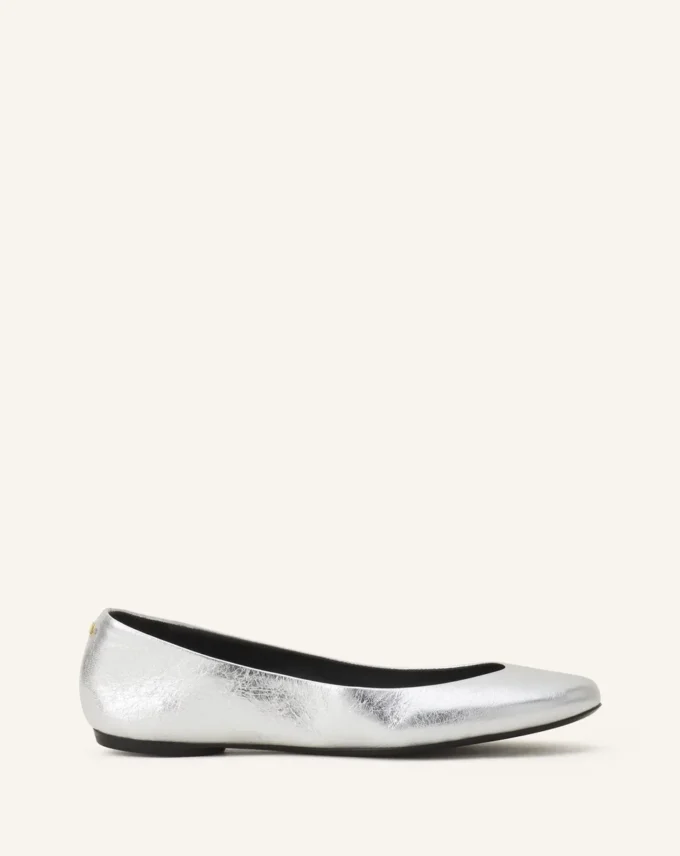 Ballerina Flat i metallicläder Ballerina Flat i metallicläder