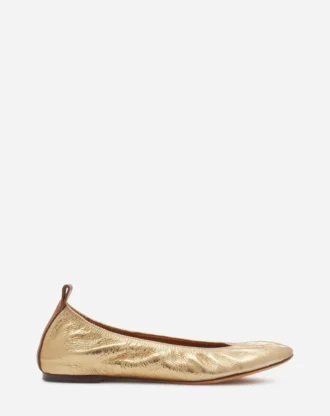 Ballerina Flat i metallicläder