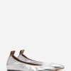 Ballerina Flat i metallicläder Ballerina Flat i metallicläder