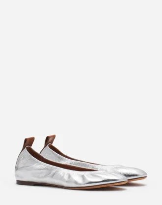 Ballerina Flat i metallicläder