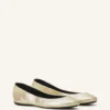 Ballerina Flat i metallicläder Ballerina Flat i metallicläder