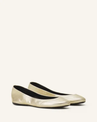 Ballerina Flat i metallicläder