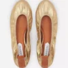 Ballerina Flat i metallicläder Ballerina Flat i metallicläder