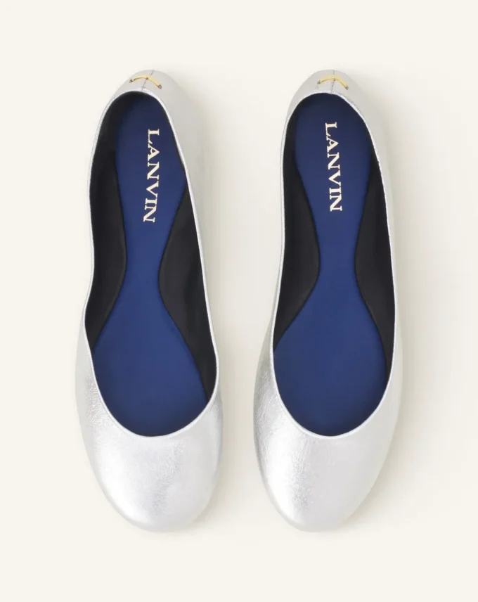 Ballerina Flat i metallicläder Ballerina Flat i metallicläder