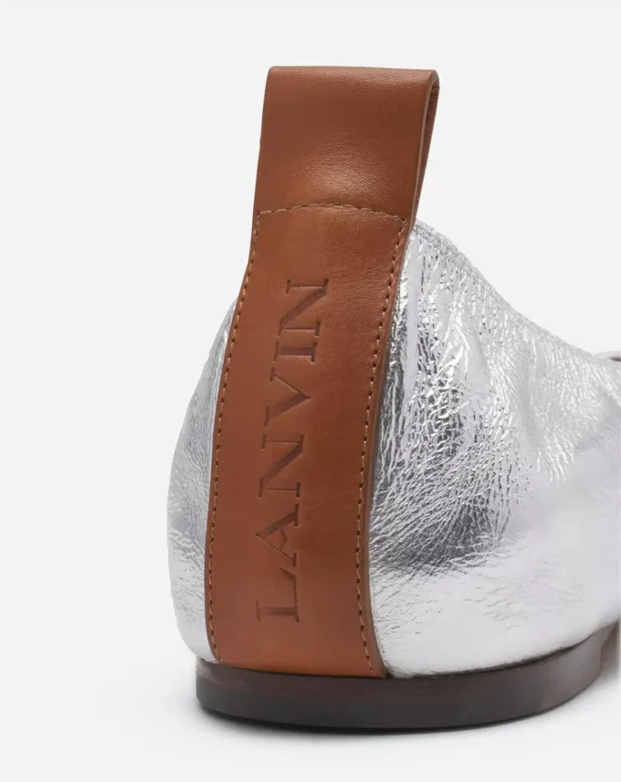 Ballerina Flat i metallicläder Ballerina Flat i metallicläder