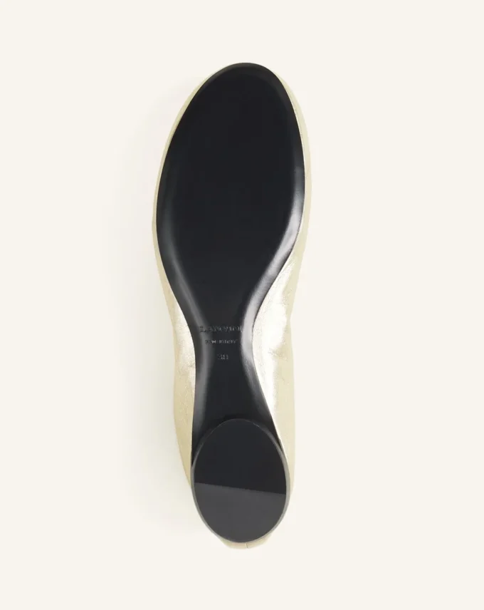 Ballerina Flat i metallicläder Ballerina Flat i metallicläder