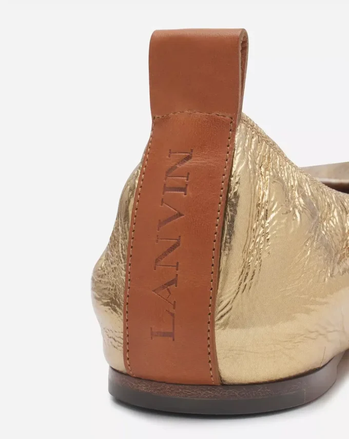Ballerina Flat i metallicläder Ballerina Flat i metallicläder
