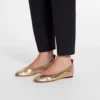 Ballerina Flat i metallicläder Ballerina Flat i metallicläder