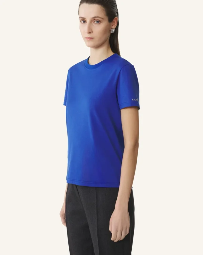 Bomullst-shirt med banddetalj Bomullst-shirt med banddetalj