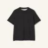 Bomullst-shirt med silkesdetaljer