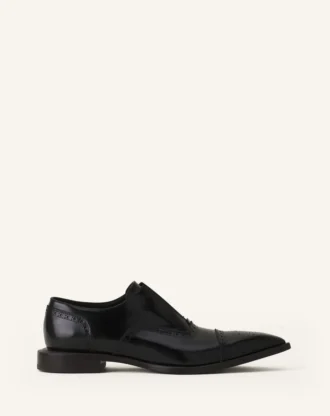 Brogue Oxford-sko i glänsande läder
