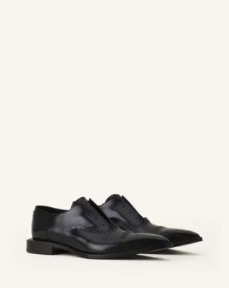Brogue Oxford-sko i glänsande läder