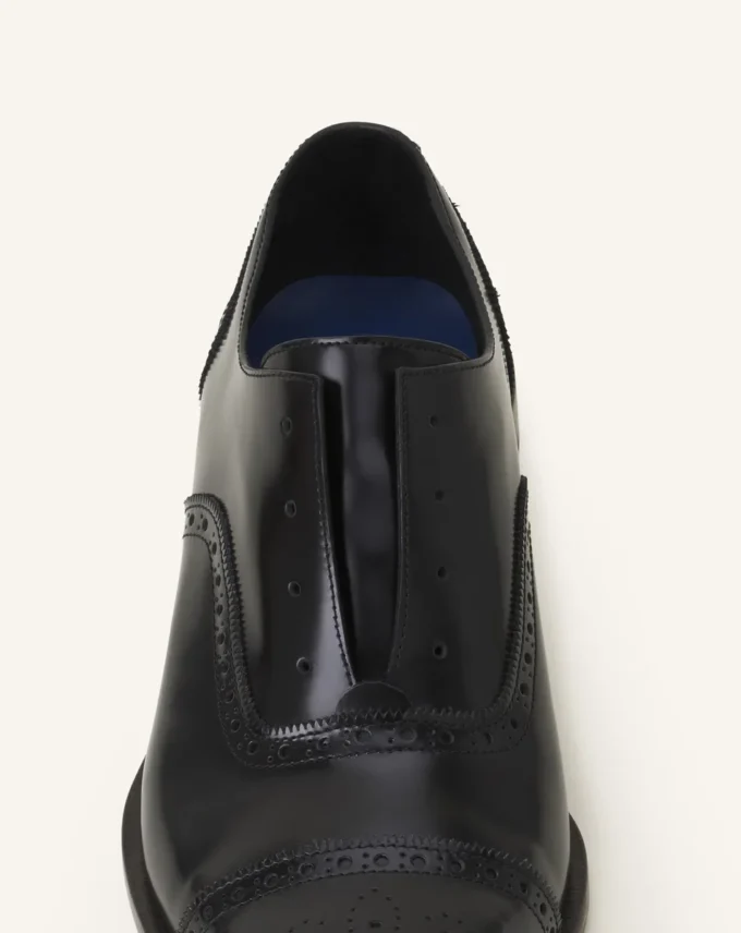 Brogue Oxford-sko i glänsande läder