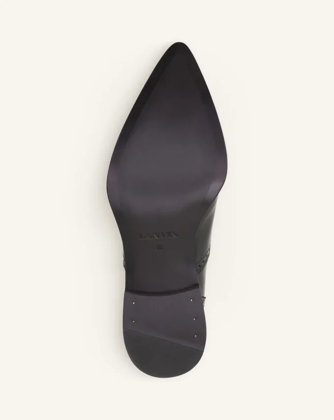 Brogue Oxford-sko i glänsande läder