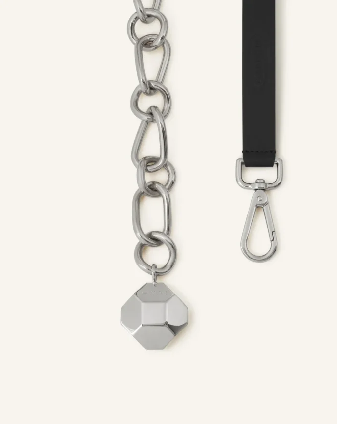 Catch by Lanvin Läder- och metallkedjebälte Catch by Lanvin Läder- och metallkedjebälte