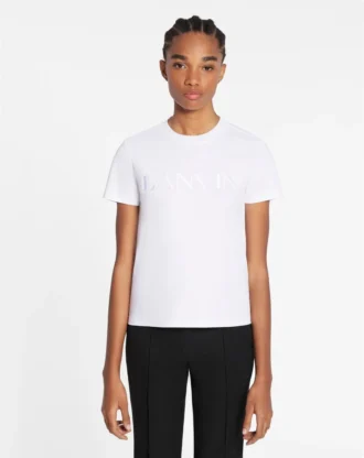 Classic Fit Lanvin broderad T-shirt