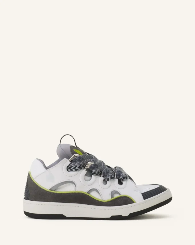 Curb lädersneakers