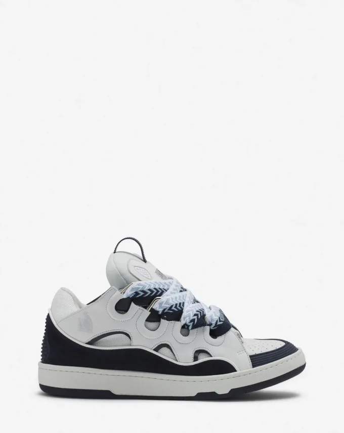Curb lädersneakers