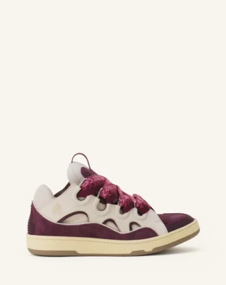 Curb lädersneakers