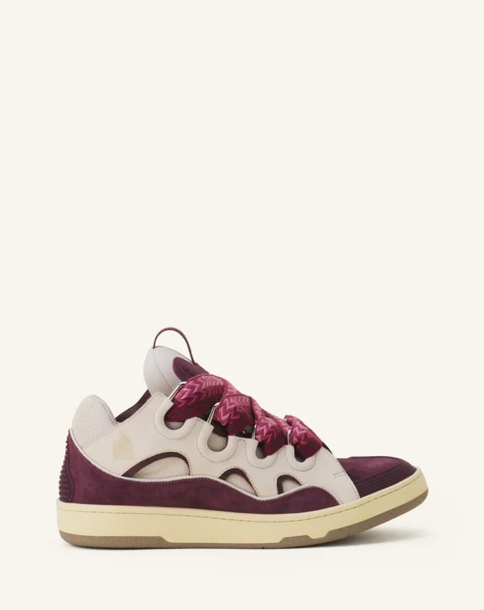 Curb lädersneakers