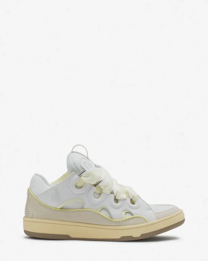 Curb lädersneakers