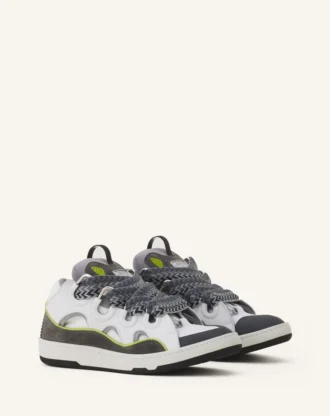 Curb lädersneakers