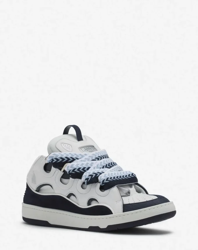 Curb lädersneakers