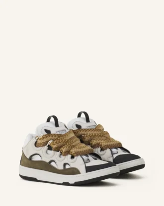 Curb lädersneakers