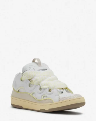 Curb lädersneakers