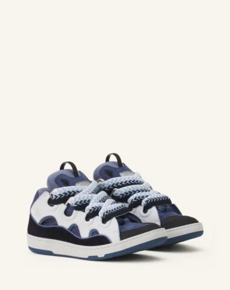 Curb lädersneakers