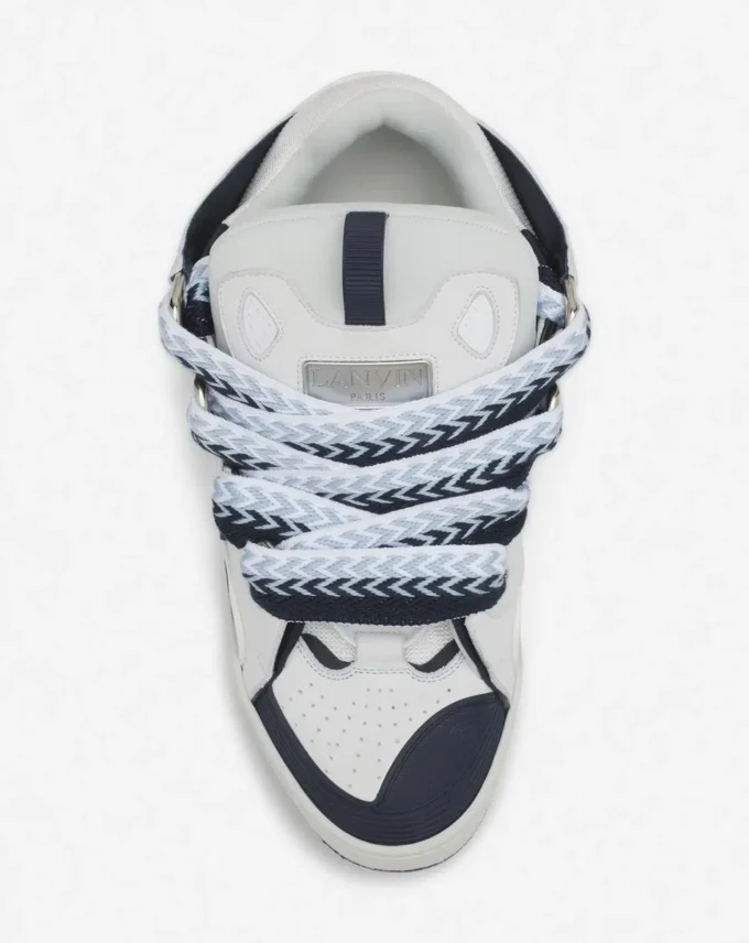 Curb lädersneakers