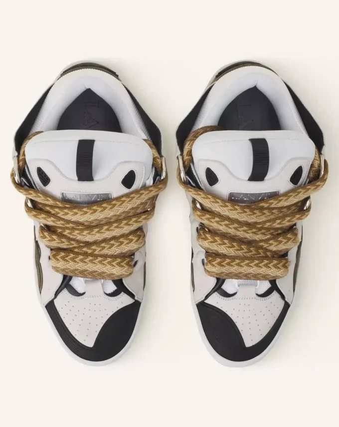 Curb lädersneakers