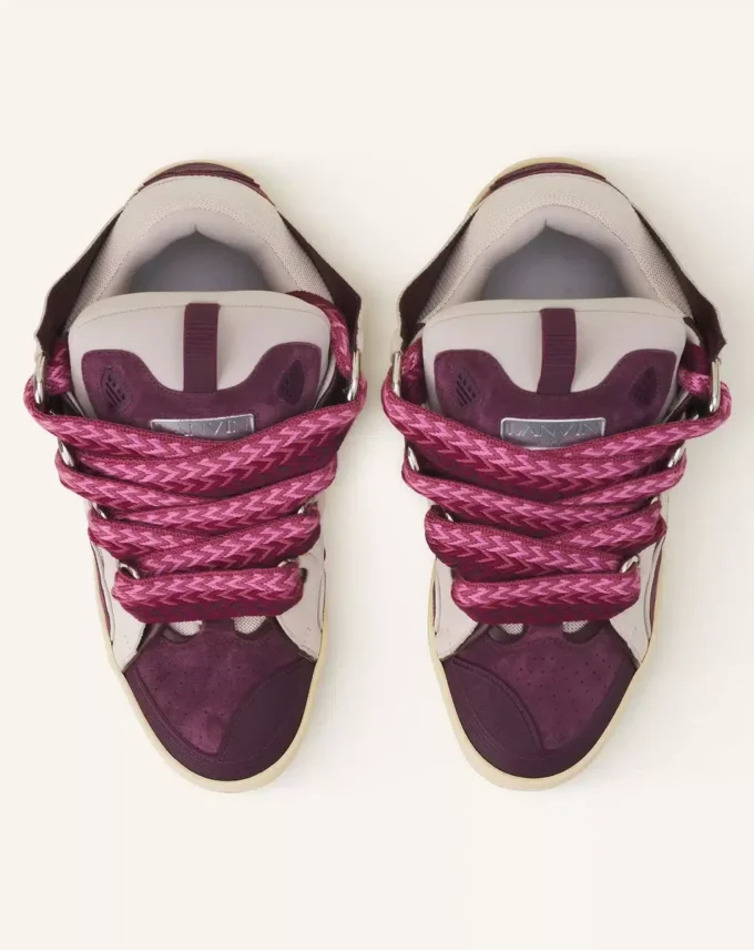 Curb lädersneakers