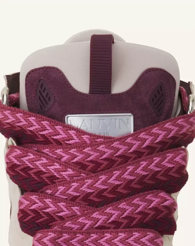 Curb lädersneakers