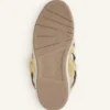 Curb Metallic Leather Sneakers med mesh-skosnören Curb Metallic Leather Sneakers med mesh-skosnören