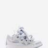 Curb Sneakers i läder med ormskinnssnören Curb Sneakers i läder med ormskinnssnören