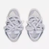 Curb Sneakers i läder med ormskinnssnören Curb Sneakers i läder med ormskinnssnören