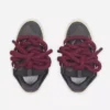 Curb Sneakers i läder med ormskinnssnören Curb Sneakers i läder med ormskinnssnören
