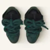 Curb Sneakers i läder med ormskinnssnören Curb Sneakers i läder med ormskinnssnören