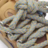 Curb Sneakers i läder med ormskinnssnören