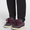 Curb Sneakers i läder med ormskinnssnören