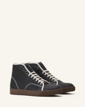 Dbb1 höga lädersneakers
